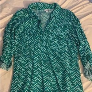 Splendid patterned 3/4 sleeve shirt